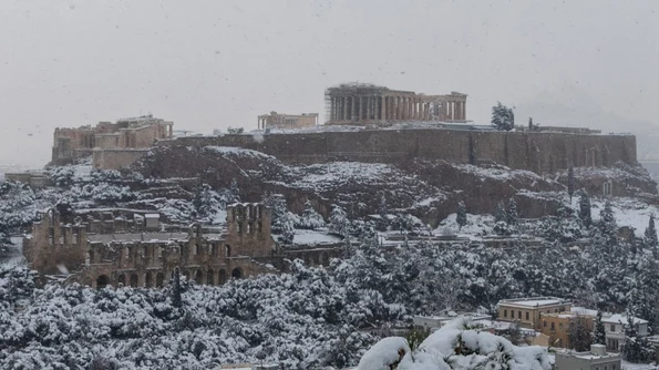 Grecia, paralizată de ninsori abundente / VIDEO jpeg