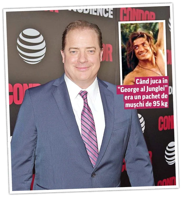 Brendan Fraser are 1,91  metri înălţime şi cântăreşte  în prezent 115 kilograme