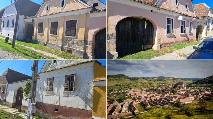 Proprietățile din Biertan Sibiu Sit UNESCO scoase la vânzare de primărie Foto Colaj