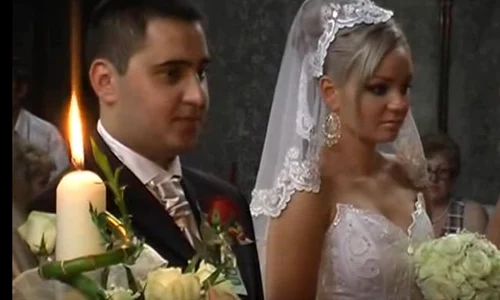 Maria Constantin şi primul soţ  Ciprian Tapotă, au împreună un copil  jpeg