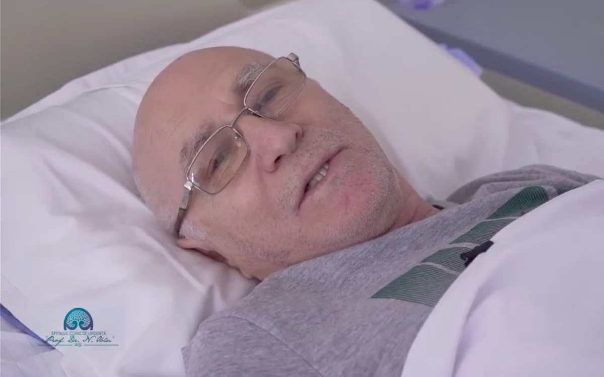 Ion Necruşel, pacient în vârstă de 62 de ani, din Constanţa  FOTO Captură de ecran