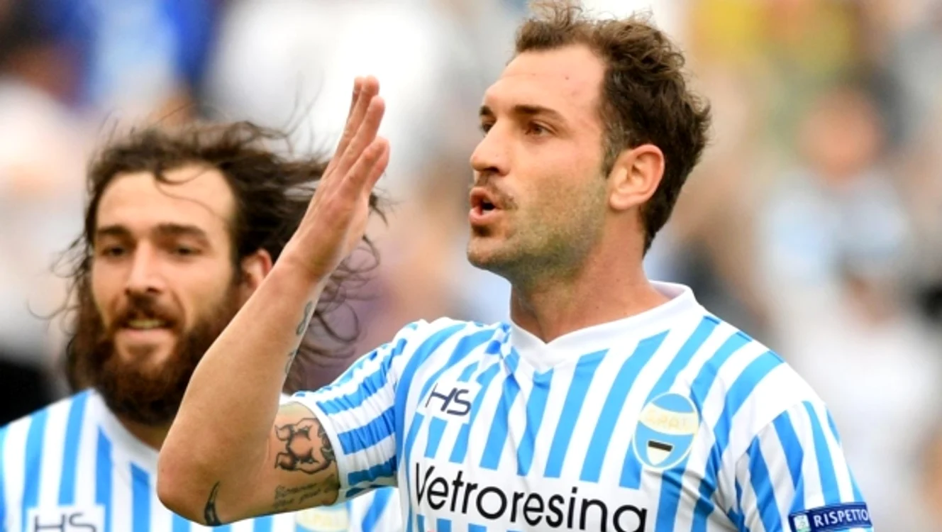 Nicolas Giani, după un gol marcat pentru SPAL  FOTO LaPresse