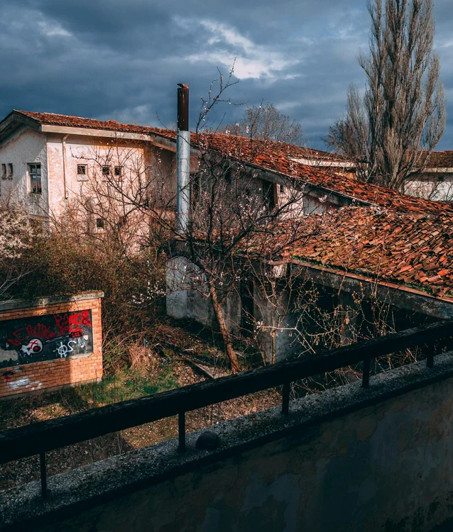 Clădirile acoperite de vegetație