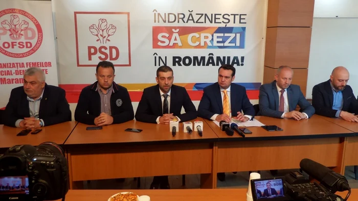 PSD alături de edilul băimărean la susţinerea protocolului de colaborare. FOTO: Arhivă