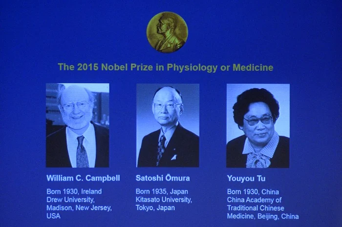 Premiile Nobel 2015: Cercetătorii William C. Campbell, Satoshi Ōmura şi Youyou Tu au fost răsplătiţi pentru descoperirile în medicină