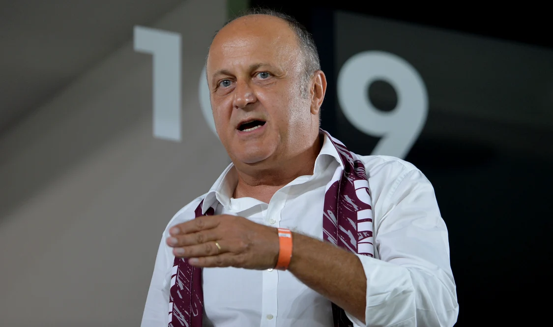 Dan Șucu, finanțatorul Rapidului, a urmărit încă o partidă dureroasă. FOTO: Arhiva Adevărul