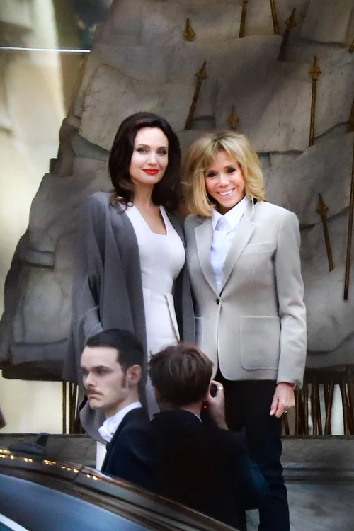 Brigitte Macron Welcomes Angelina Jolie Paris jpeg