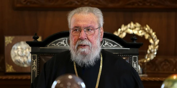 Arhiespicopul Hrisostom al II-alea al Ciprului Foto EPA EFE