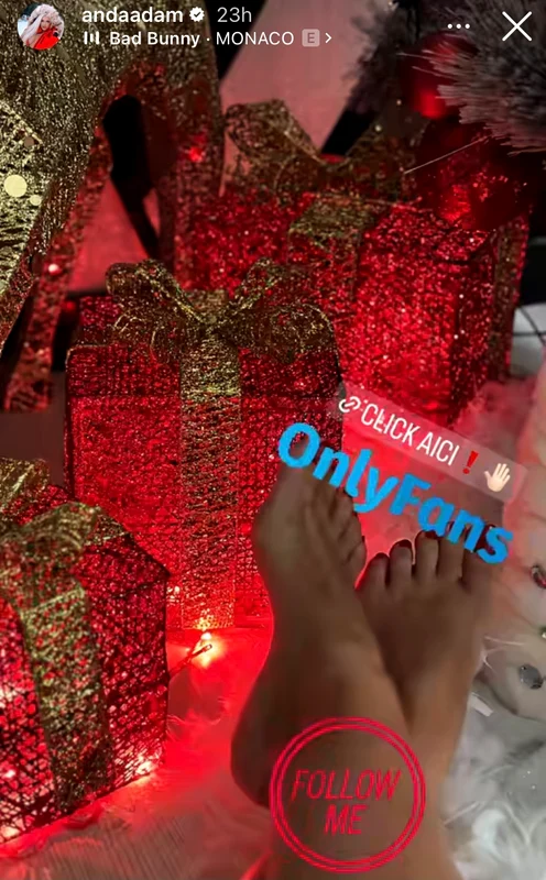Anda Adam și-a invitat fanii pr OnlyFans sursa Instagram