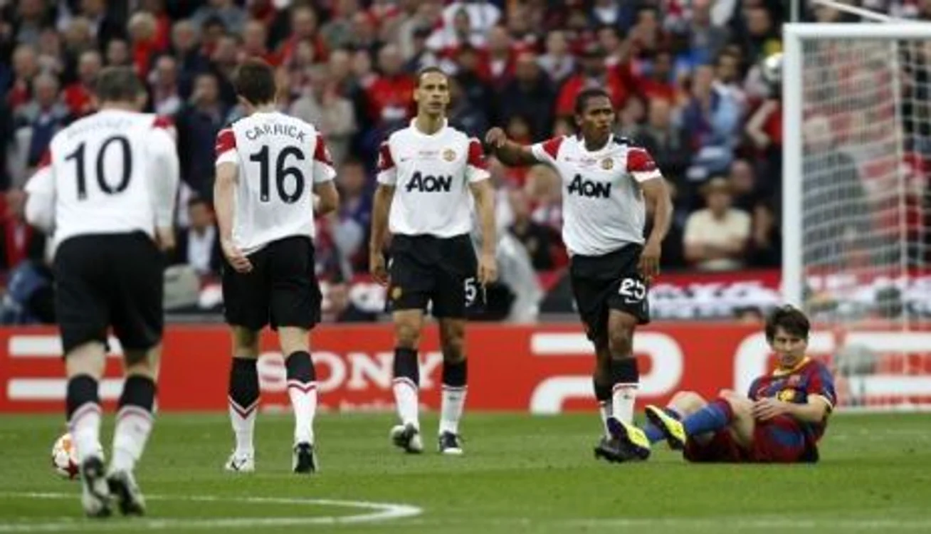 Imagini de la meciul Barcelona - Manchester United