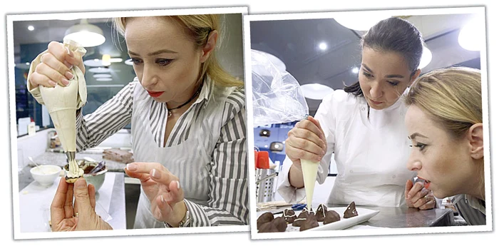 Roro a învăţat-o  pe Ani să orneze  “brăduţii”