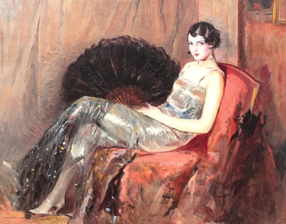„După bal“, Emilian Lăzărescu (ulei pe pânză, 52,5x67 cm), valoare estimativă: 2.000-3.500 de euro  FOTO: Artmark