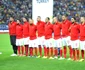 Nationala de fotbal a Turciei asculta imnul inaintea meciului cu selectionata Romaniei FOTO Mediafax 