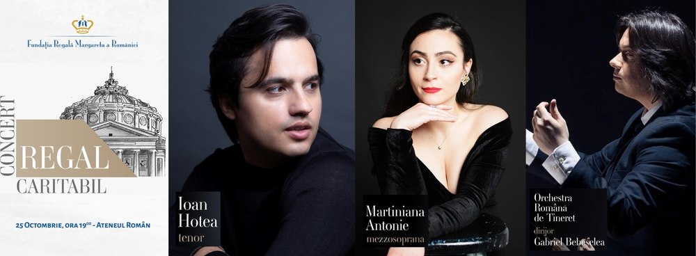 Concert Regal caritabil pe scena Ateneului Român, pe 25 octombrie, în sprijinul tinerilor talentați ai României