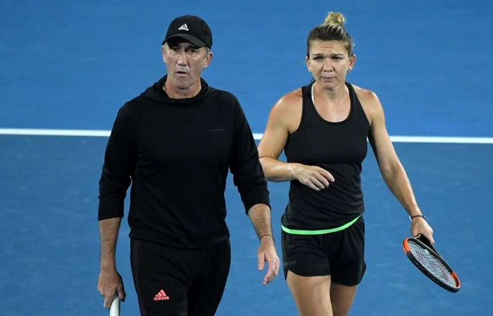 Darren Cahill și Simona Halep