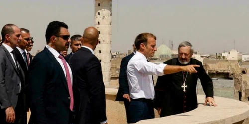 Emmanuel Macron la Mosul FOTO France 24