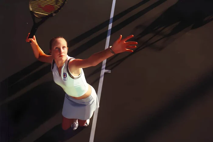 Fosta jucătoare, pe când era o speranță a tenisului australian. Foto Schoenstatt.com