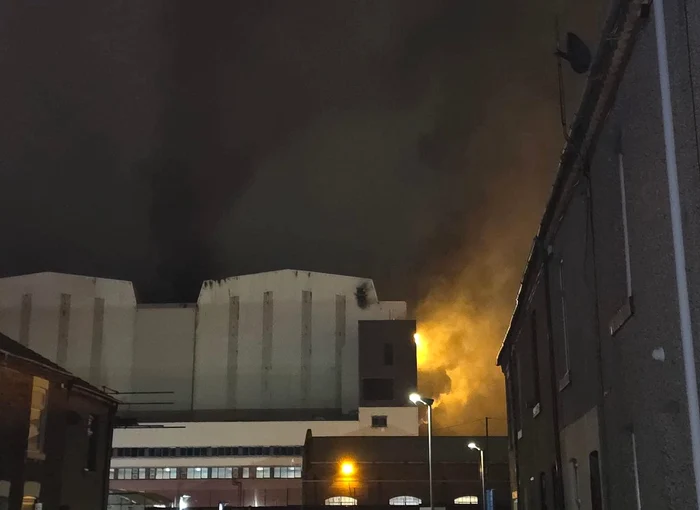 Incendiu la fabrica BAE Systems din Barrow FOTO: X