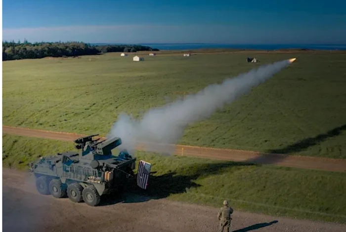 Americanii au testat în Europa sistemul mobil de aparare antiaeriana cu rază scurta de acţiune Stryker FOTO captură US Army