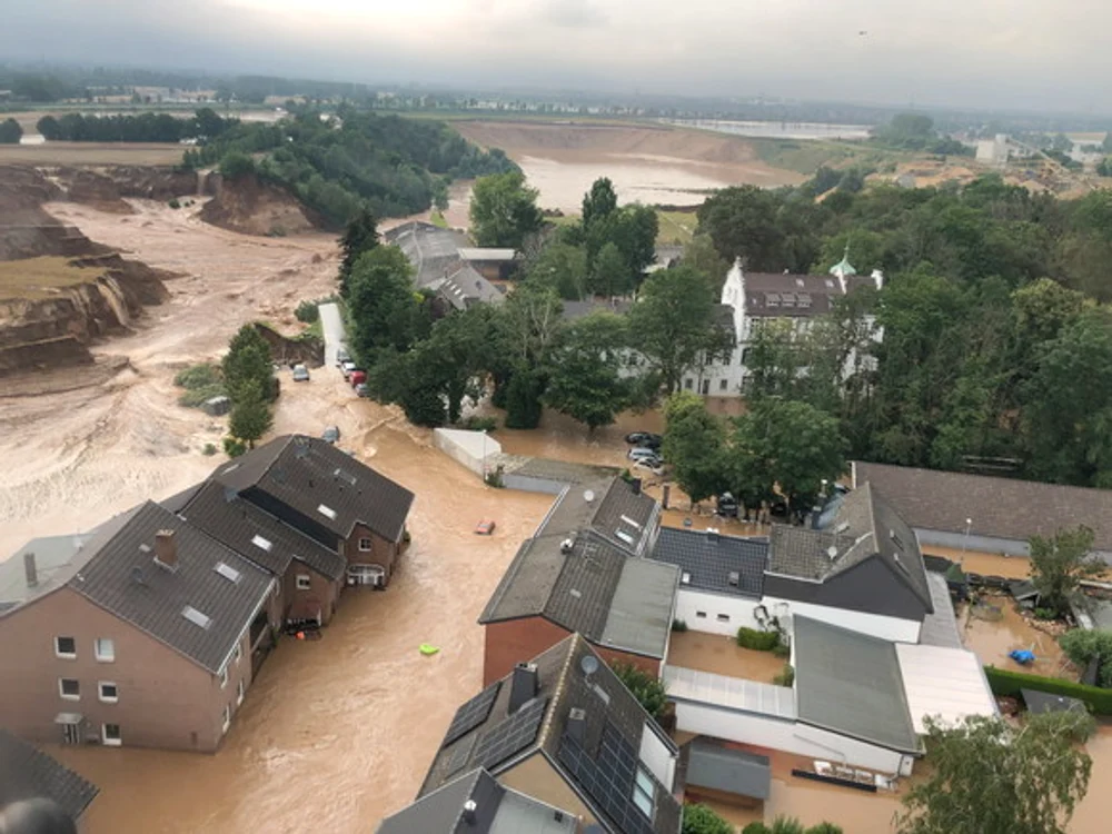 Alunecări de teren în Germania, în urma inundațiilorfoto: EPA-EFE