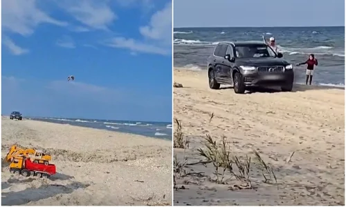 masina pe plaja vadu jpg