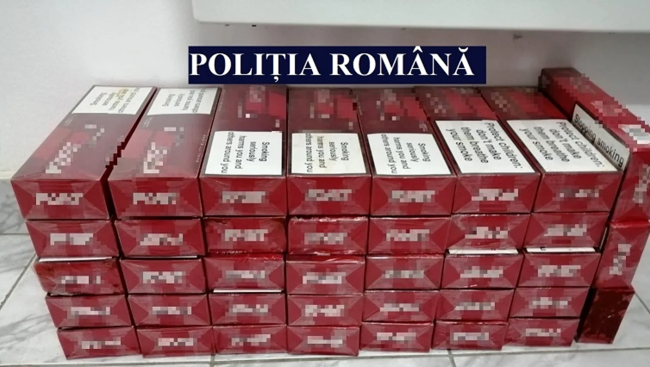 Traficant de ţigări la 61 de ani FOTO Poliţia Română