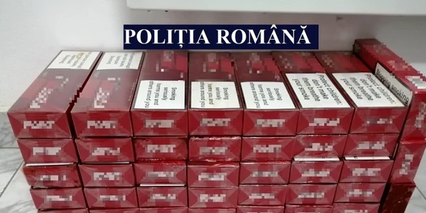Traficant de ţigări la 61 de ani FOTO Poliţia Română