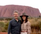 Regele Frederik și Regina Mary în Australia, în Parcul Național Uluru. FOTO: Casa Regală daneză