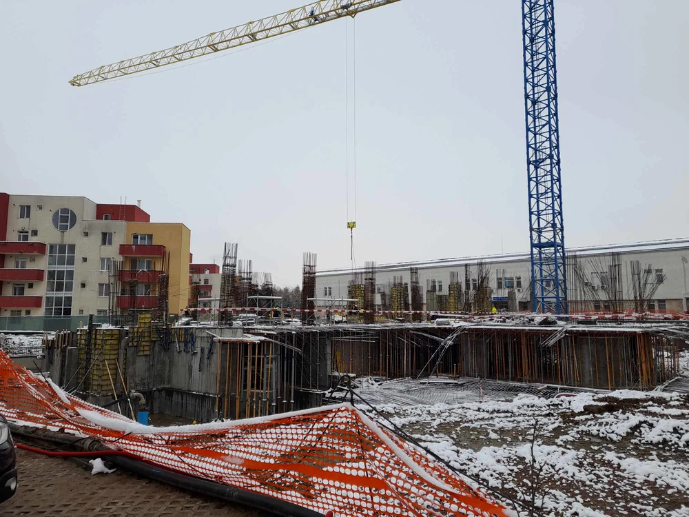 Construcția clinicii de Mari Arși de la Timișoara FOTO Ștefan Both