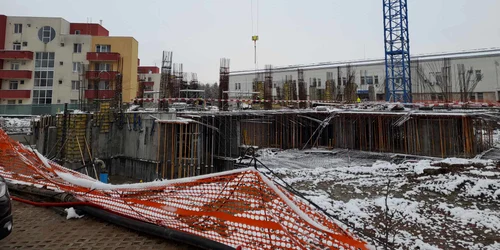 Construcție Clinica de Mari Arși din Timișoara FOTO Ștefan Both