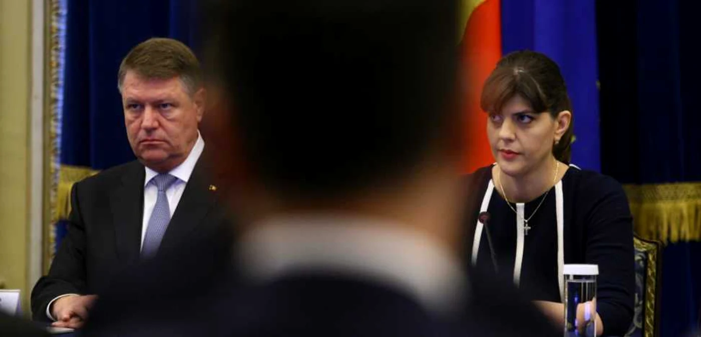 Klaus Iohannis o susţine pe Laura Codruţa Kovesi Foto MEDIAFAX  / Andreea Alexandru