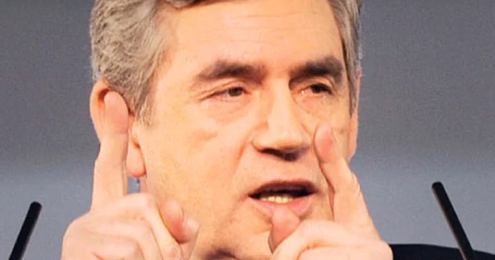 Gordon Brown a prezentat  un slogan vechi