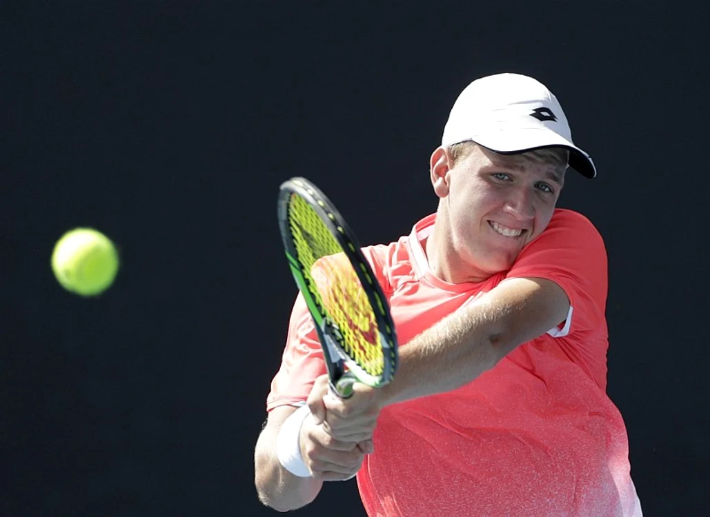 
    Filip Jianu a intrat în clubul jucătorilor români de tenis semifinaliști la turneele de mare șlemFoto: EPA  
