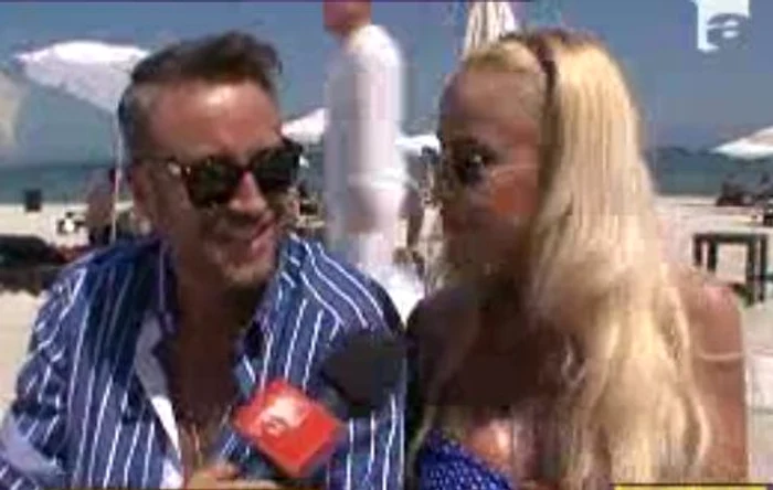 Cătălin Botezatu şi Anda Adam, împreună la mare. (captură Antena 1)