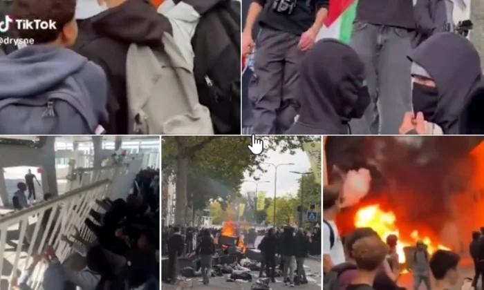 proteste elevi Franţa colaj social media jpg