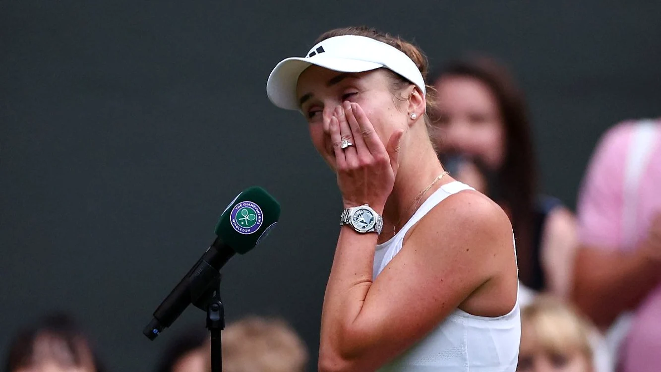 Elina Svitolina, în lacrimi la interviul de după meci. FOTO: Facebook