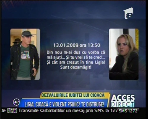 Ligia Voinea, captură video Antena 1