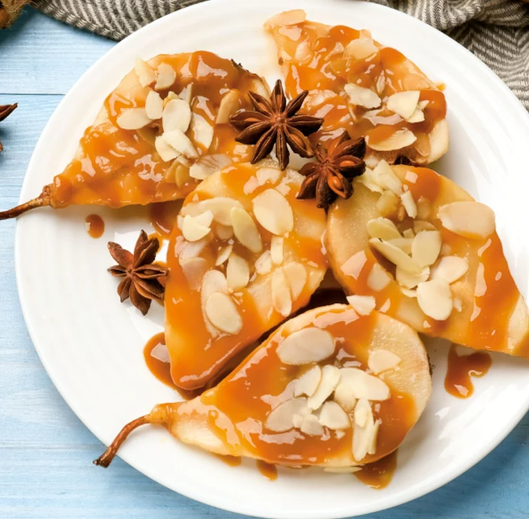 Perele cu sos caramel 