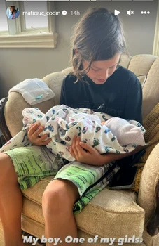 Fiul vitreg al lui Codin Maticiuc alături de surioara, Ilinca