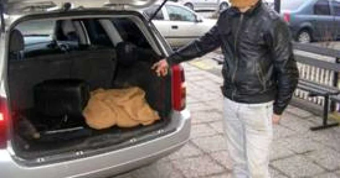 Lemnul din autoturism fusese sustras