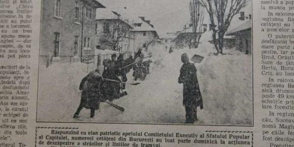 Iarna de acum 58 de ani Foto: Scînteia