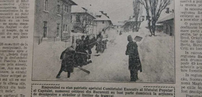 Iarna de acum 58 de ani Foto: Scînteia