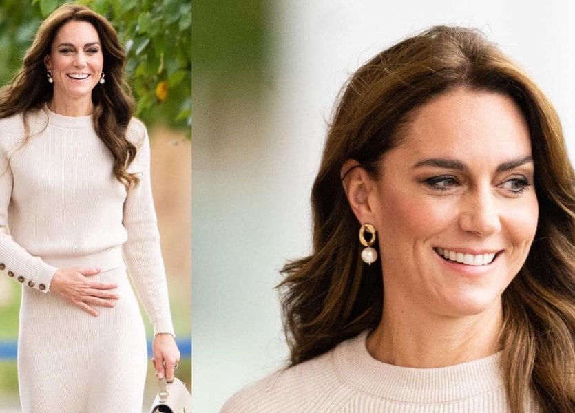 Prințesa de Wales, o apariție de senzație. Kate Middleton, superbă într-un costum tricotat la Piatra Neamț 