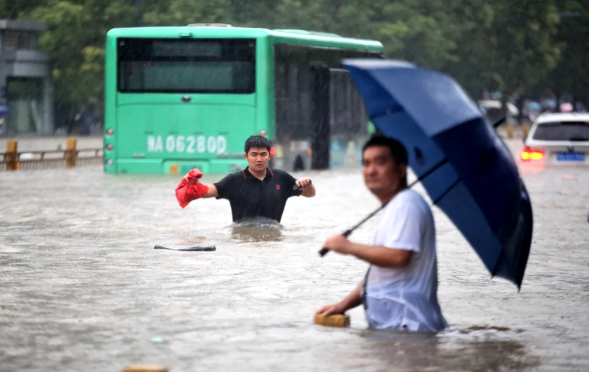 China a fost lovită de inundații catastrofale FOTO EPA EFE