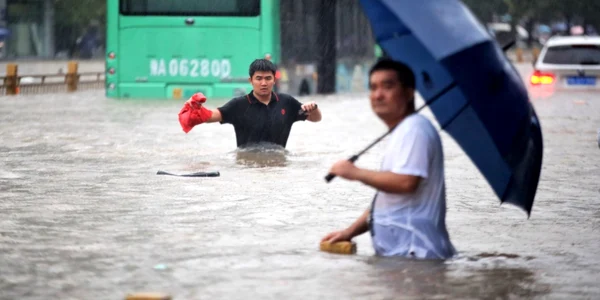 China afectată de inundaţii. FOTO EPA-EFE