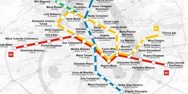 harta metroului bucuresti