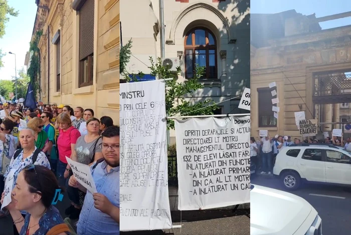 VIDEO A treia zi de proteste în fața Ministerului Educației. Profesorii amenință că nu încep școala. BAC-ul de toamnă, în pericol VIDEO