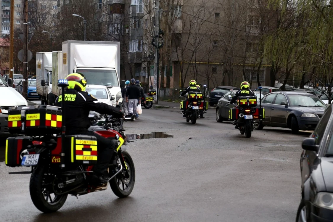 ISU Bucureşti - Ilfov are şase noi motociclete pentru intervenţie urbană FOTO ISU Bucureşti - Ilfov