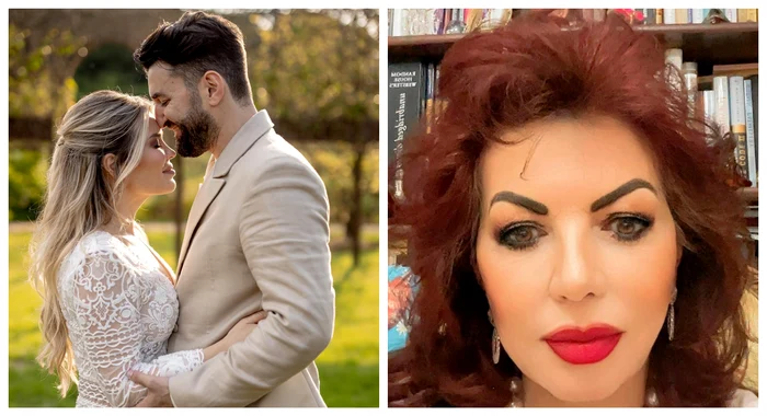 Carmen Harra, previziuni legate de căsnicia lui Smiley cu Gina Pistol / Foto: Colaj Facebook