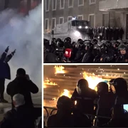 proteste in albania foto captura video apt png